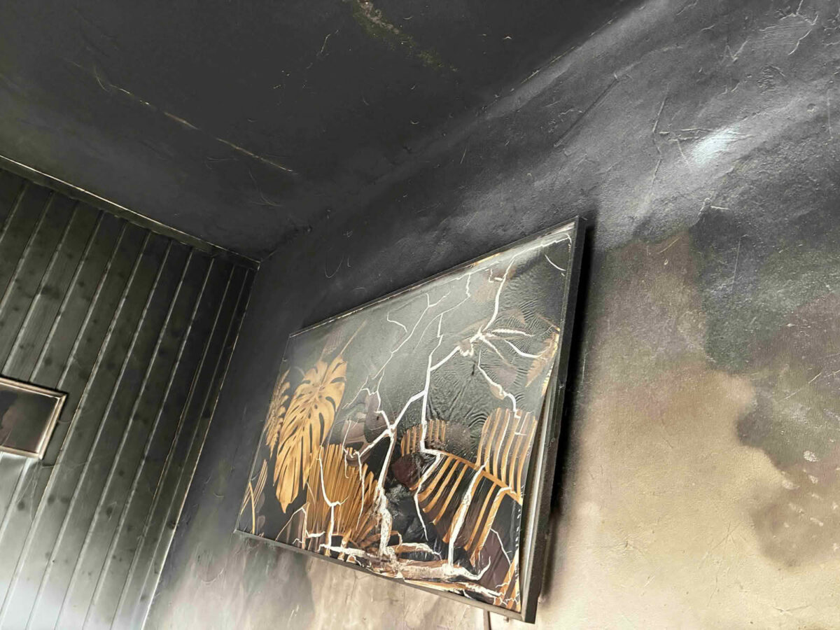 Gebäudebrand in Tauka