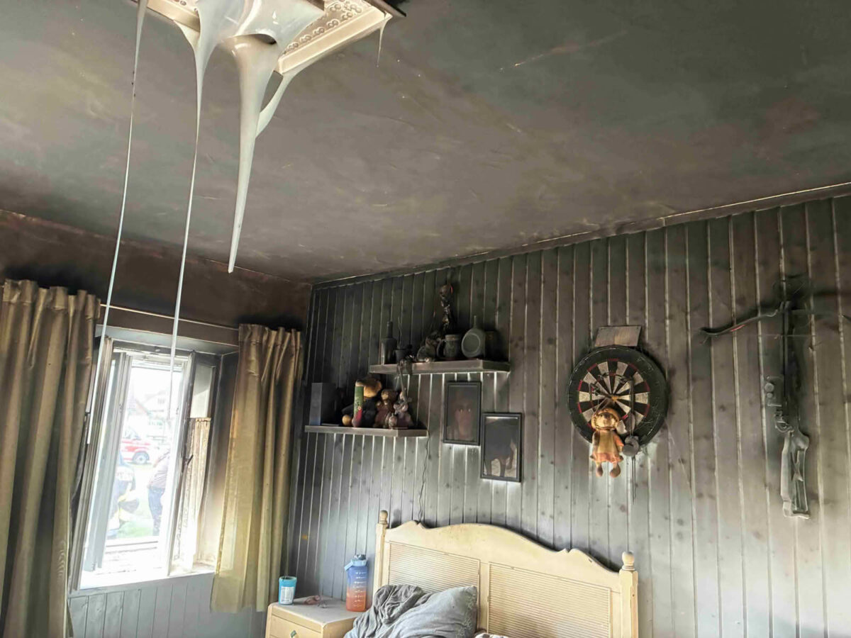 Gebäudebrand in Tauka