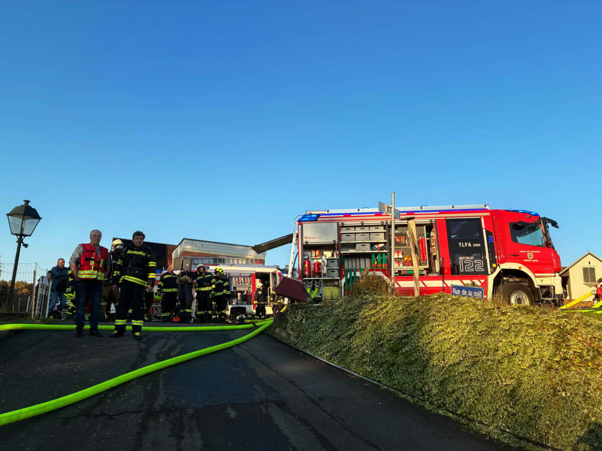 Gebäudebrand in Minihof-Liebau