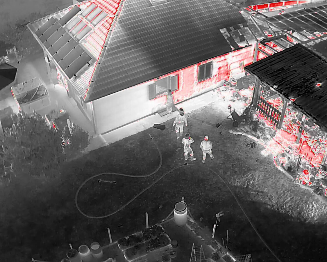 Gebäudebrand in Minihof-Liebau