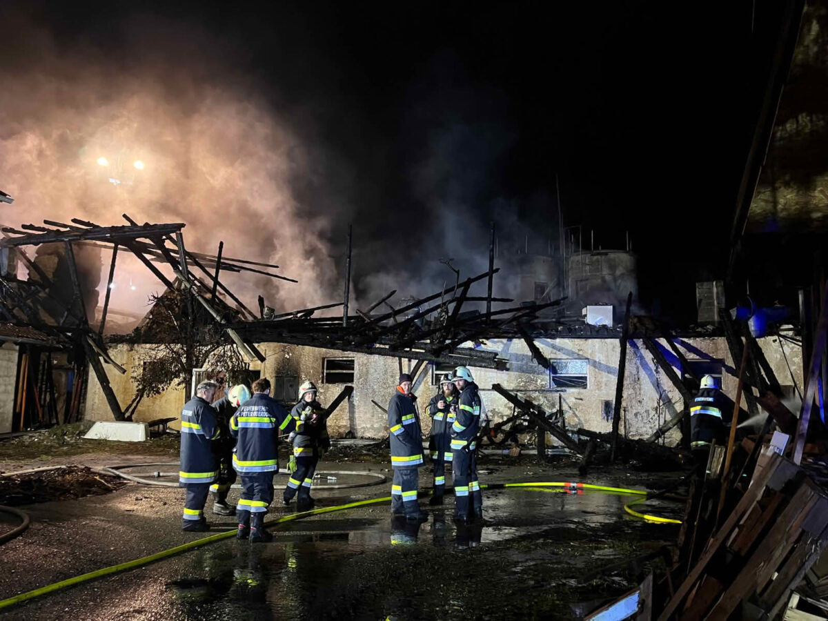 Wirtschaftsgebäudebrand St.Peter/Oberdorf
