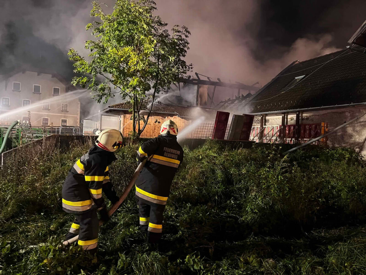Wirtschaftsgebäudebrand St.Peter/Oberdorf