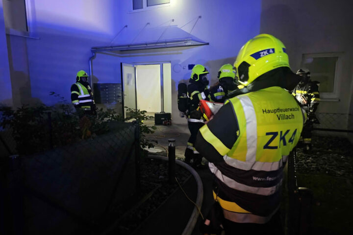 Gefährlicher Kellerbrand in Villach-Perau