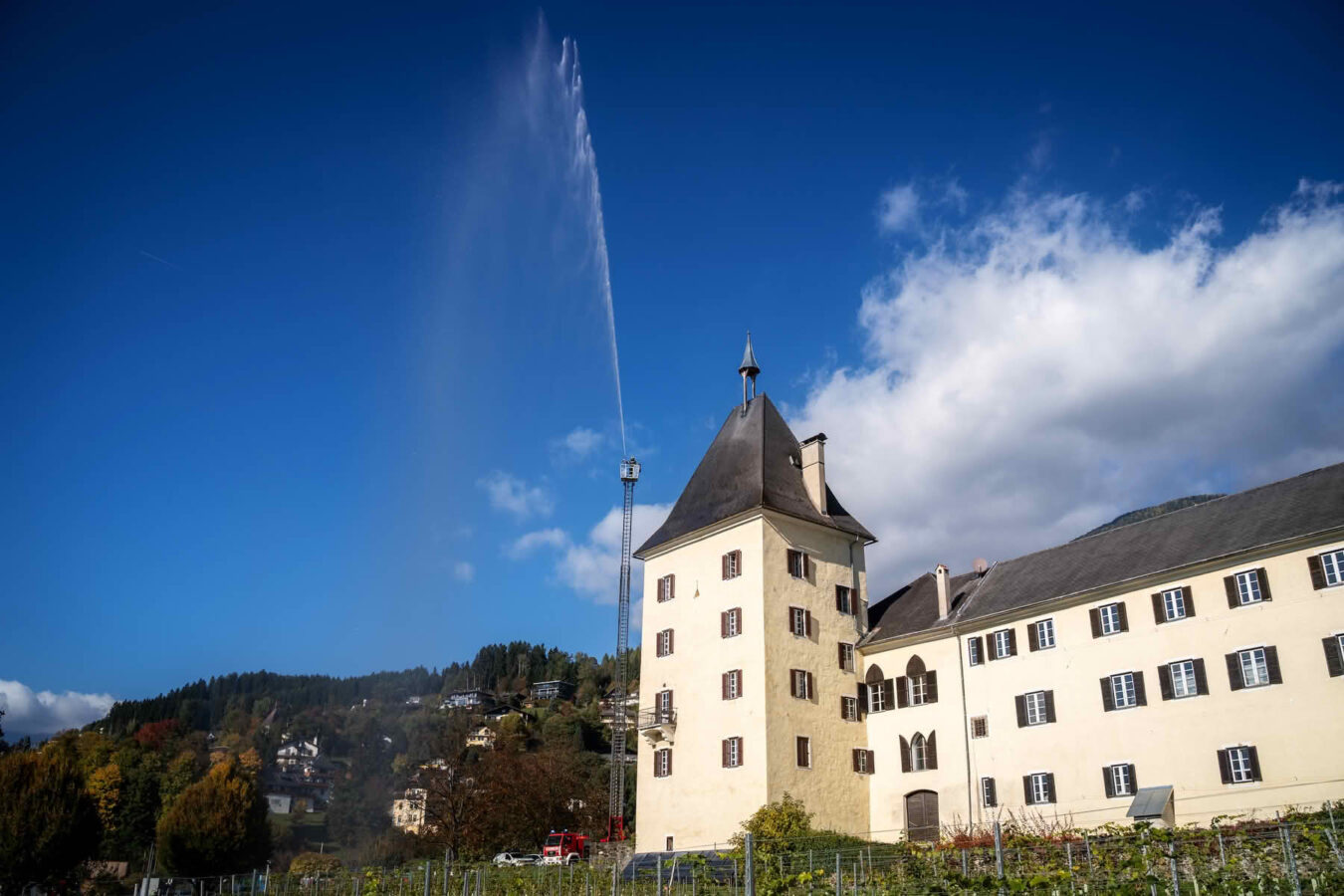 Großübung: Brand im historischen Ortskern von Millstatt