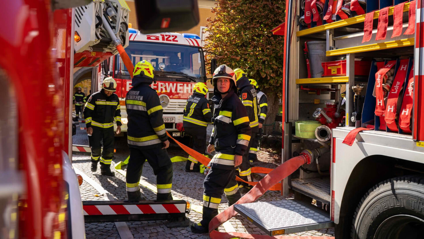 Großübung: Brand im historischen Ortskern von Millstatt
