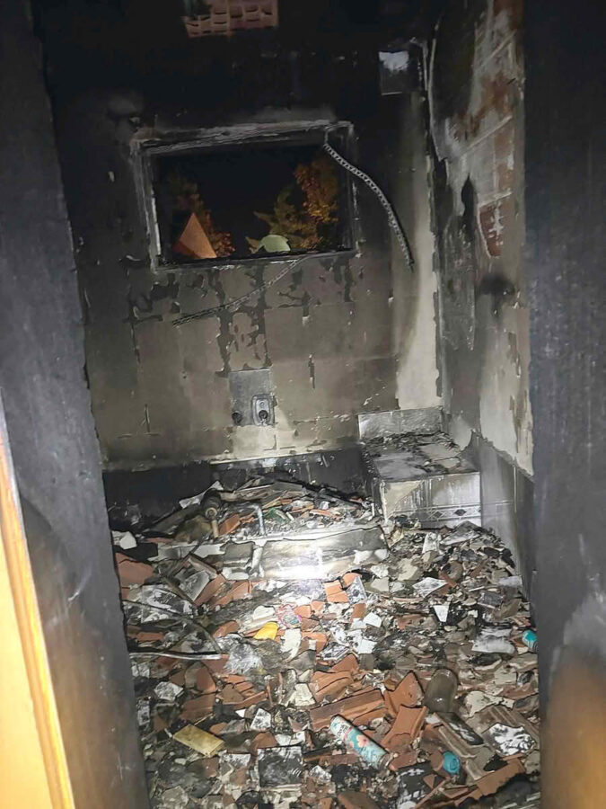 Brandstiftung durch Einbrecher