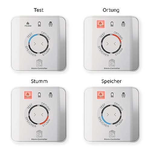 Ei450 Alarm-Controller, Fernbedienung für funkvernetzte Rauch-, Hitze- und Kohlenmonoxidmelder 4 Ei450 Alarm-Controller