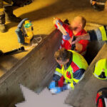 Personenrettung aus KFZ-Grube