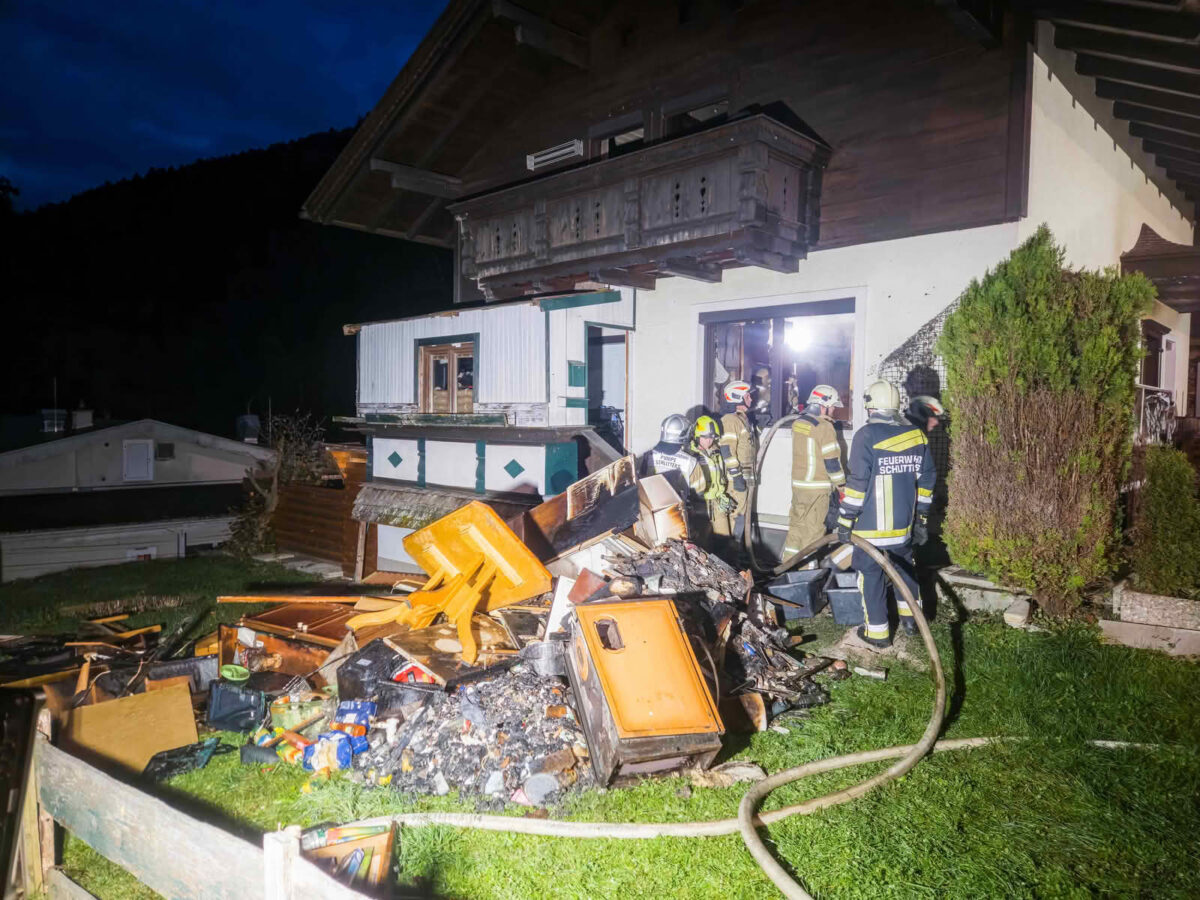Küchenbrand in Schlitters