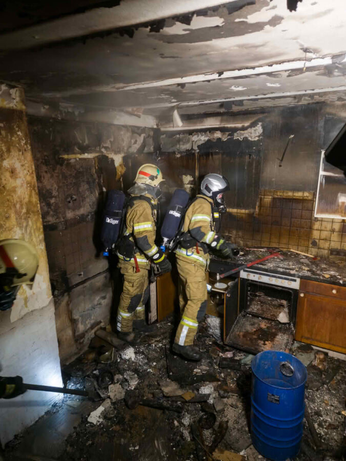 Küchenbrand in Schlitters