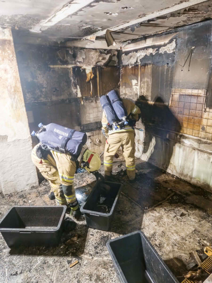 Küchenbrand in Schlitters