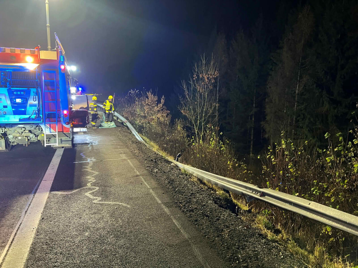 Verkehrsunfall auf der A9