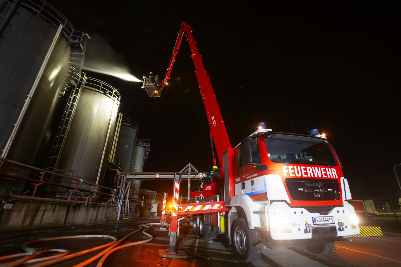 Großübung in Wiener Neudorf