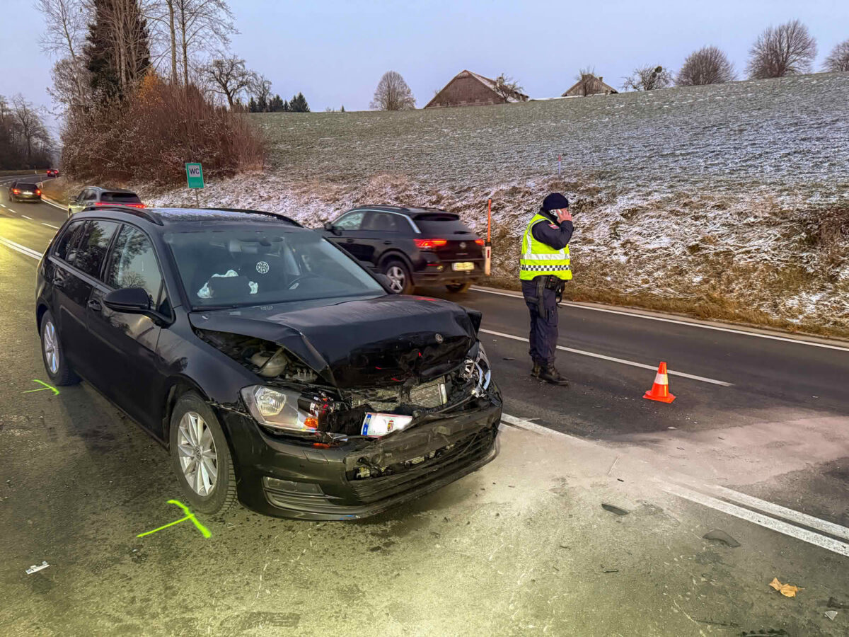 Verkehrsunfall auf der B154