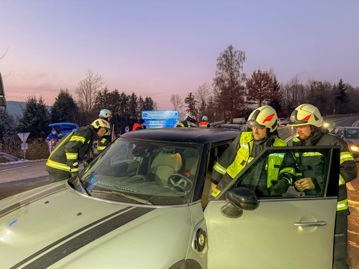 Verkehrsunfall auf der B154