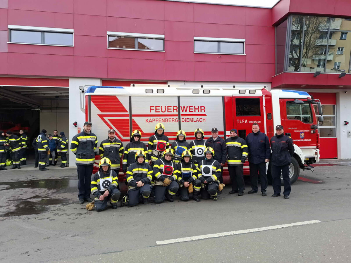 Kapfenberger Feuerwehren absolvierten die Branddienstleistungsprüfung