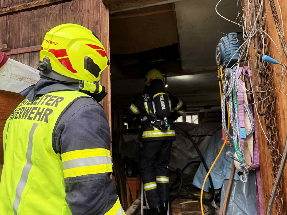Rascher Einsatz von sechs Feuerwehren verhindert Großbrand