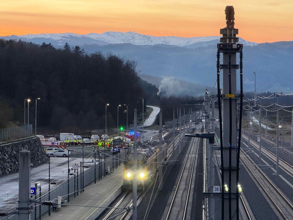 Brandalarm im Koralmtunnel