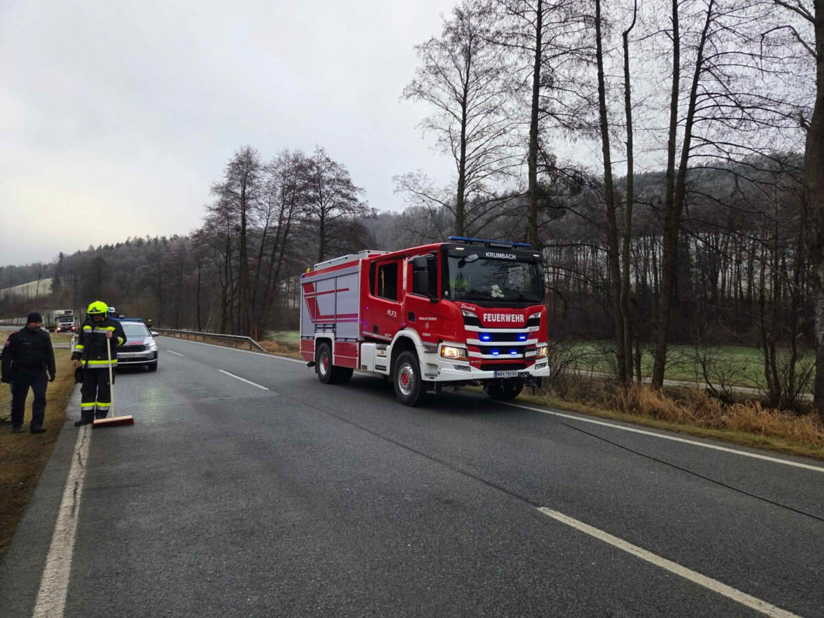 Verkehrsunfall auf der B55