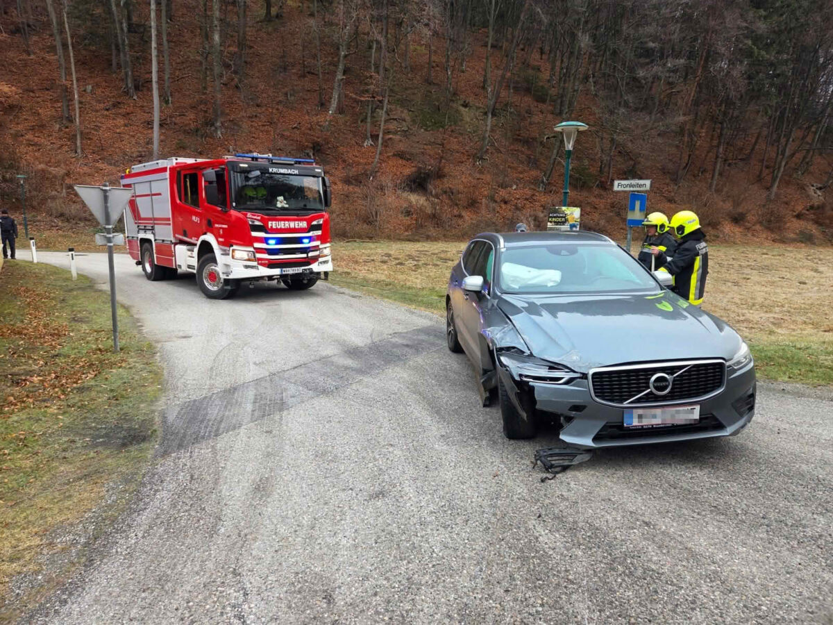 Verkehrsunfall auf der B55