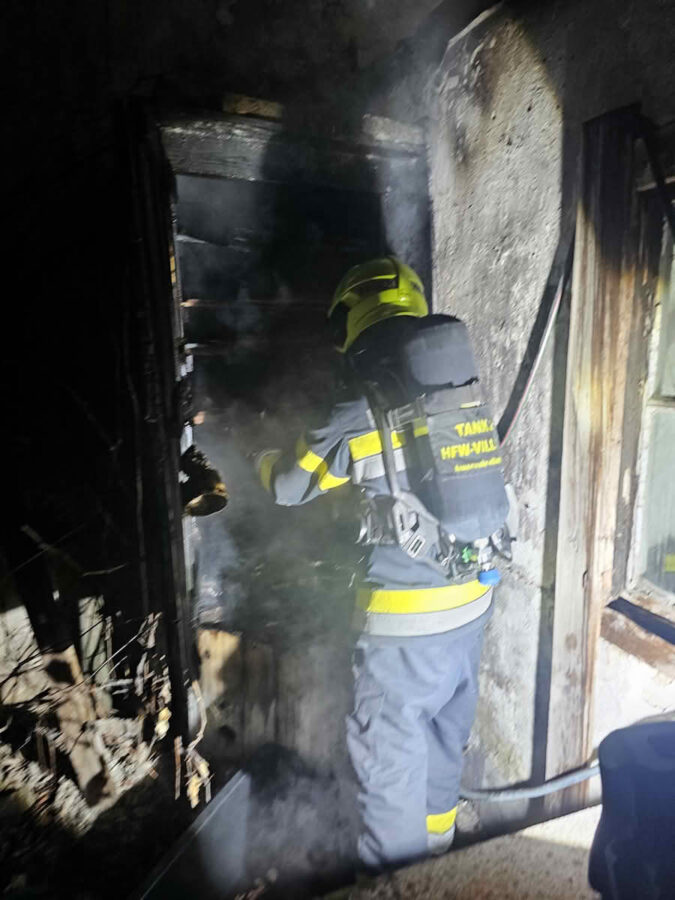 Brand im Stadtteil Lind