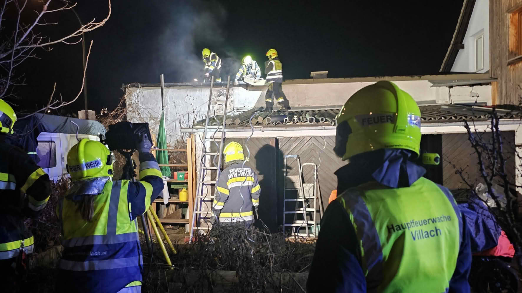 HFW Villach: Brand im Stadtteil Lind – rasches Eingreifen verhinderte Ausbreitung