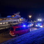 FF Krems: Schiffsbrand auf der Donau – Glücklicher Ausgang