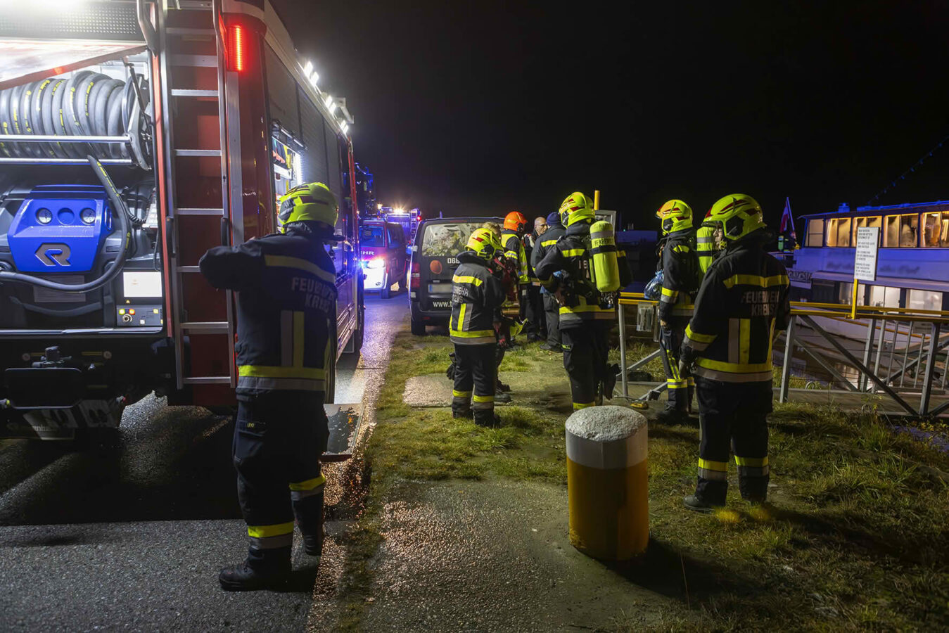 Schiffsbrand auf der Donau