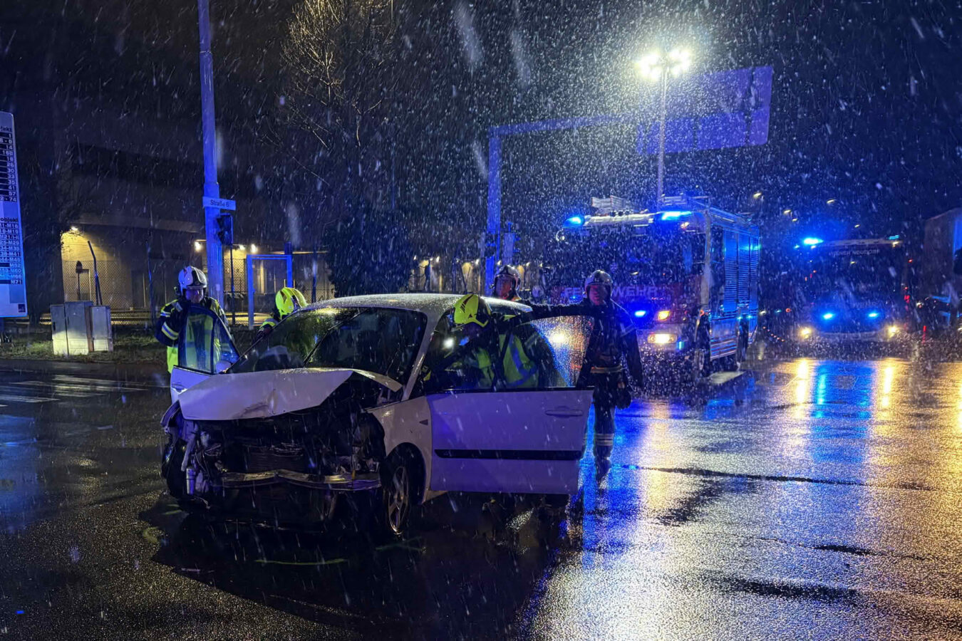 Verkehrsunfall im Industriezentrum 