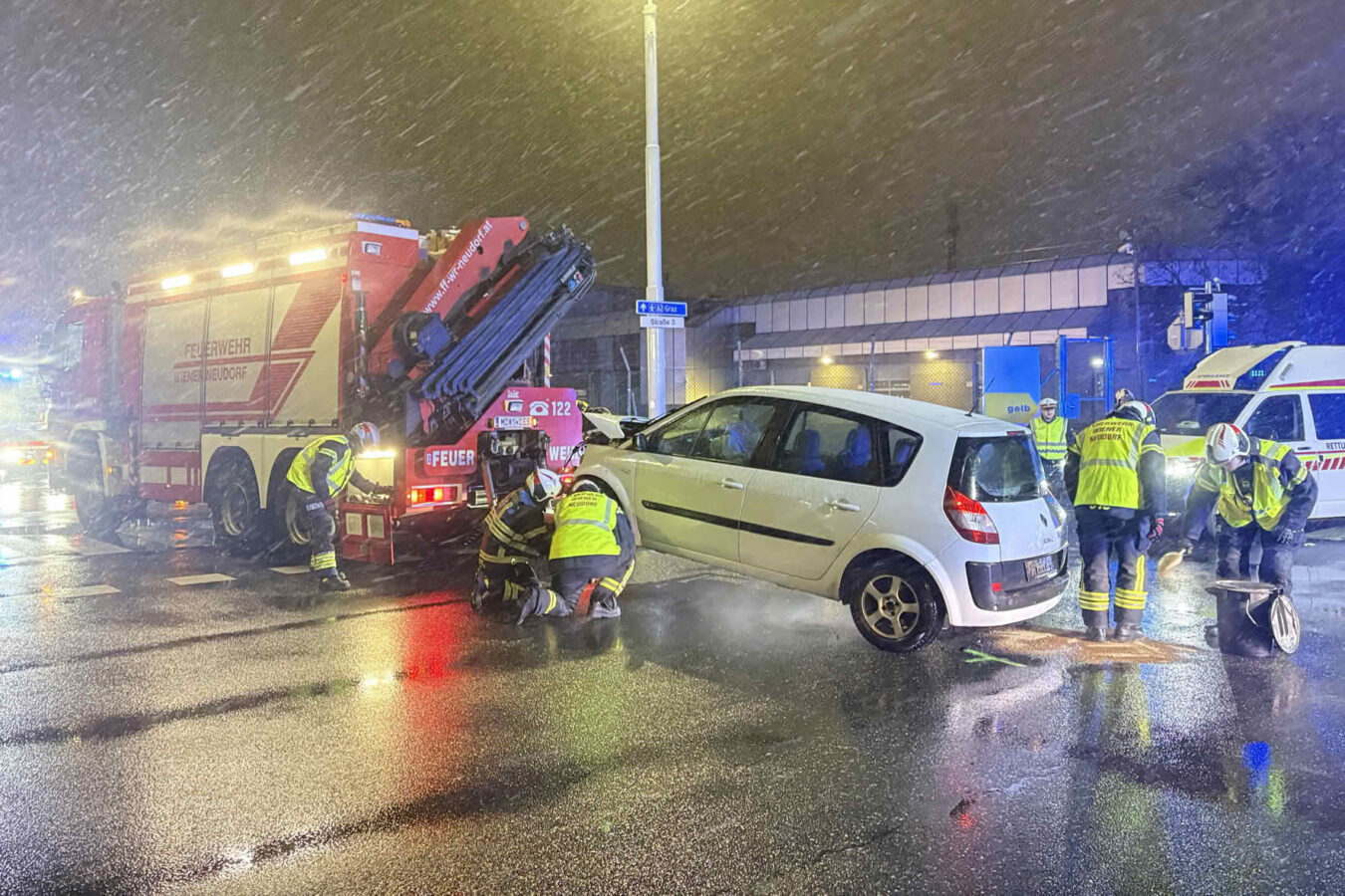 Verkehrsunfall im Industriezentrum 