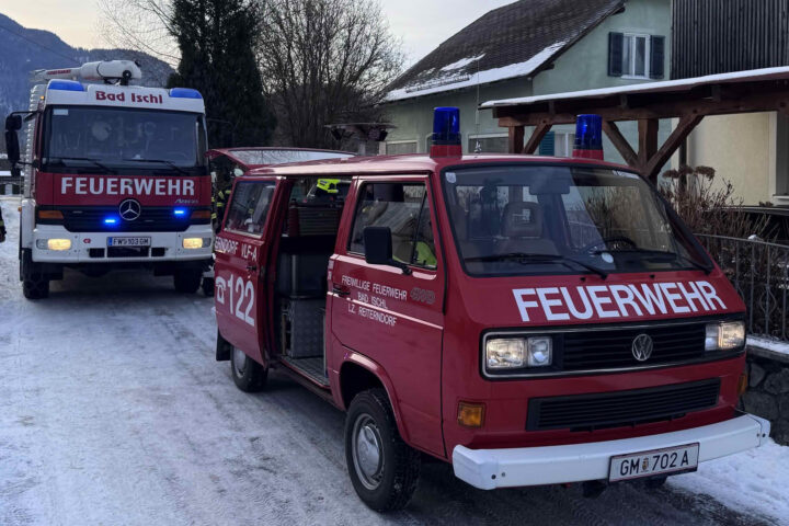 FF Bad Ischl: Das Einsatzjahr 2026 begann mit einem Brandverdacht