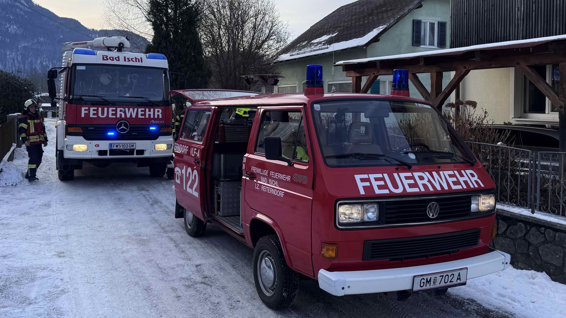 FF Bad Ischl: Das Einsatzjahr 2026 begann mit einem Brandverdacht