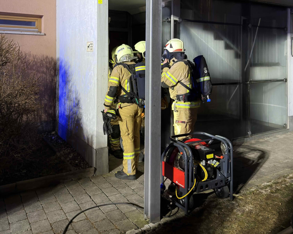 Großbrand einer Wohnanlage