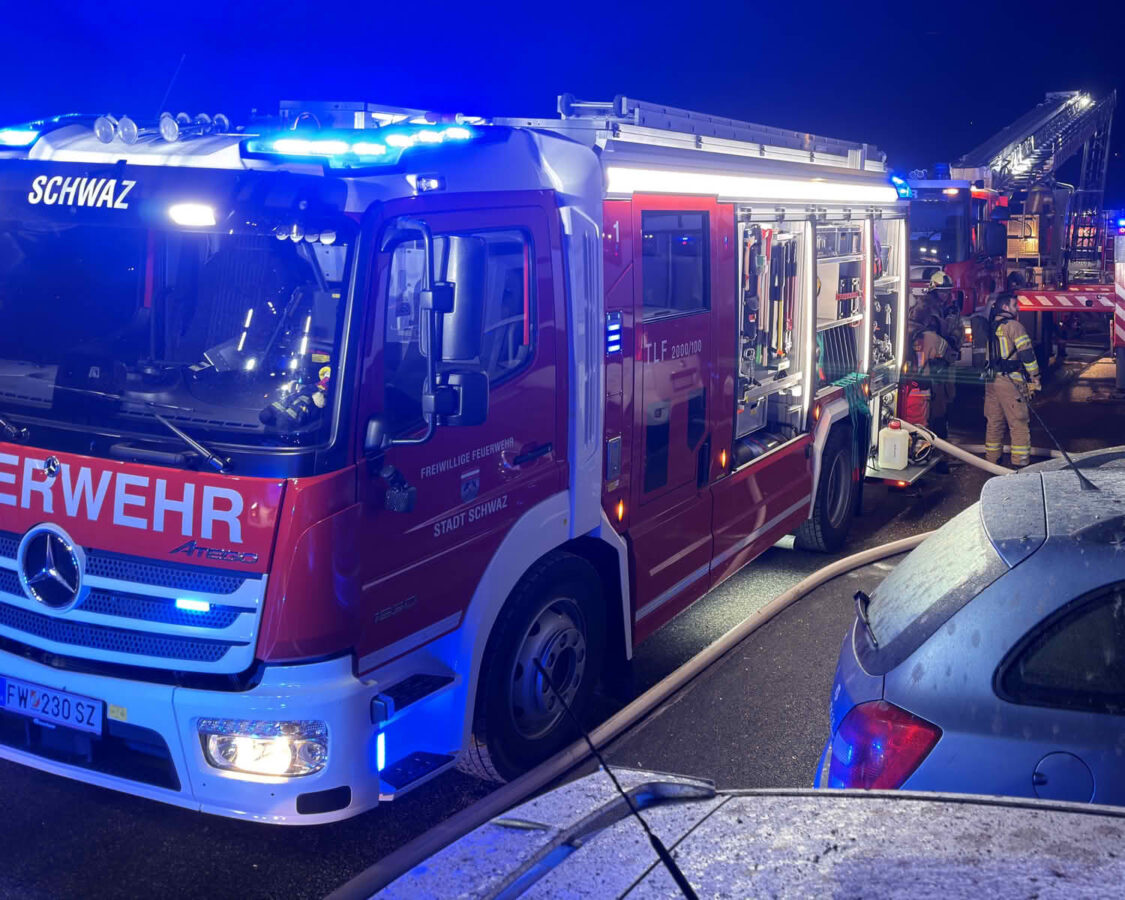 Großbrand einer Wohnanlage