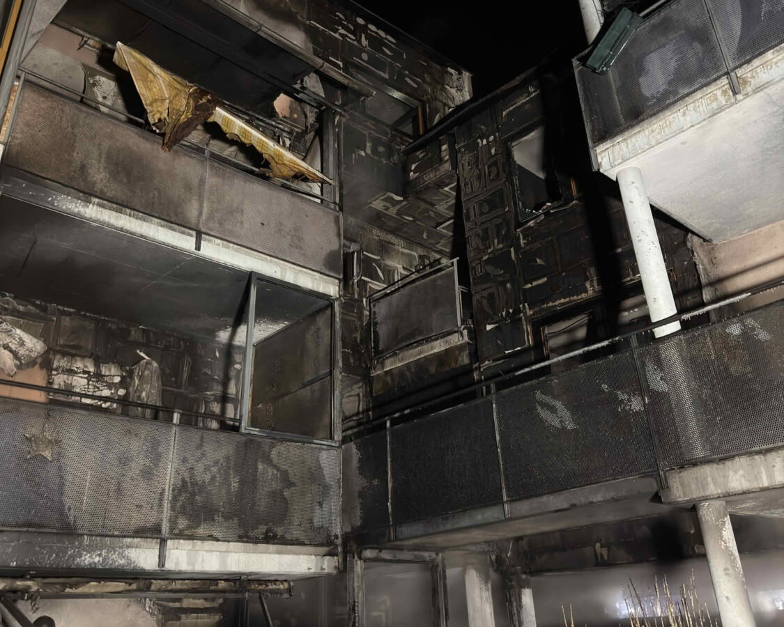 Großbrand einer Wohnanlage