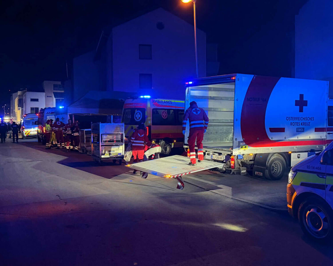 Großbrand einer Wohnanlage