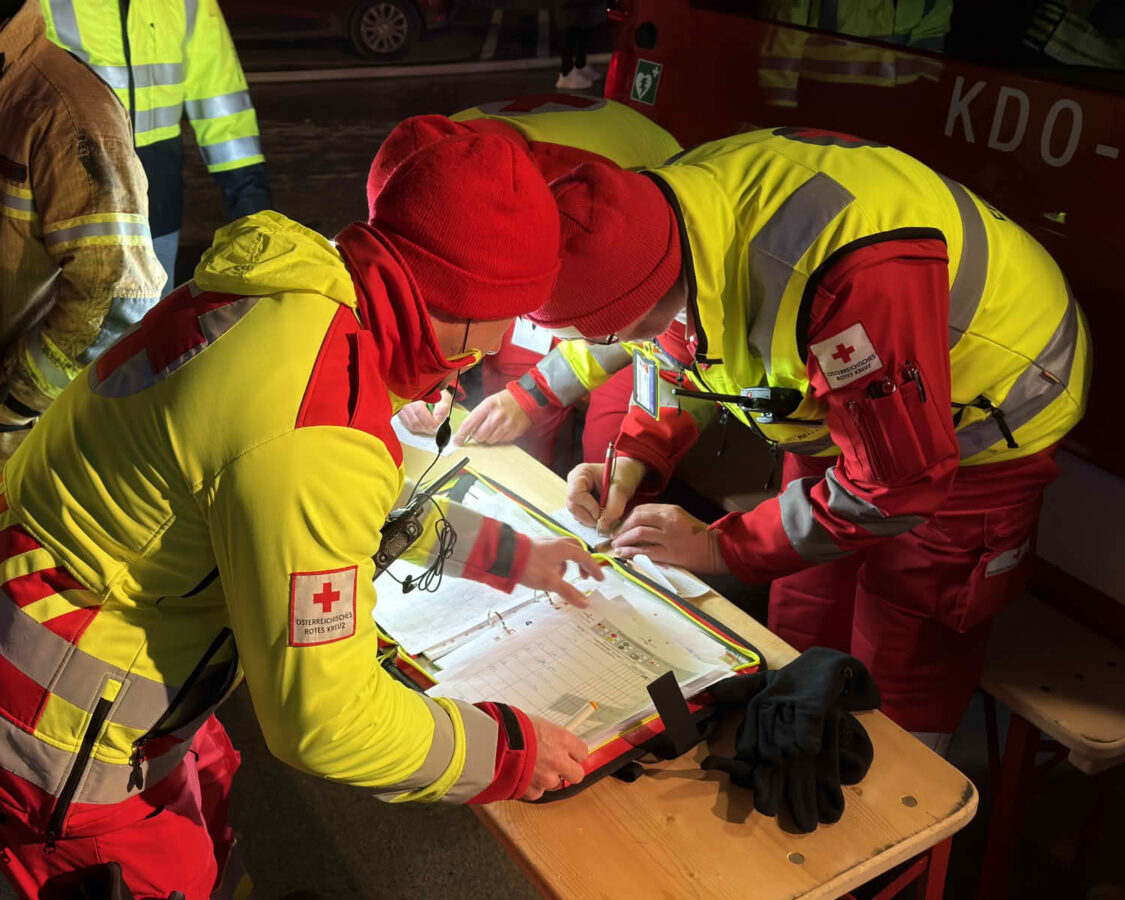 Großbrand einer Wohnanlage
