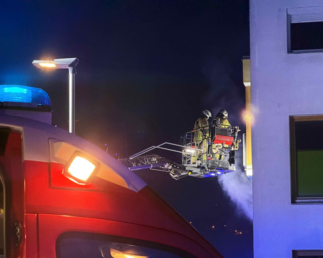 Großbrand einer Wohnanlage