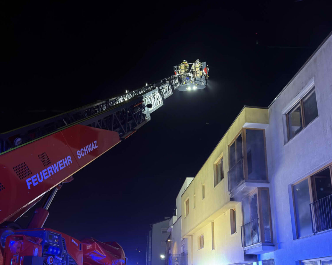 Großbrand einer Wohnanlage