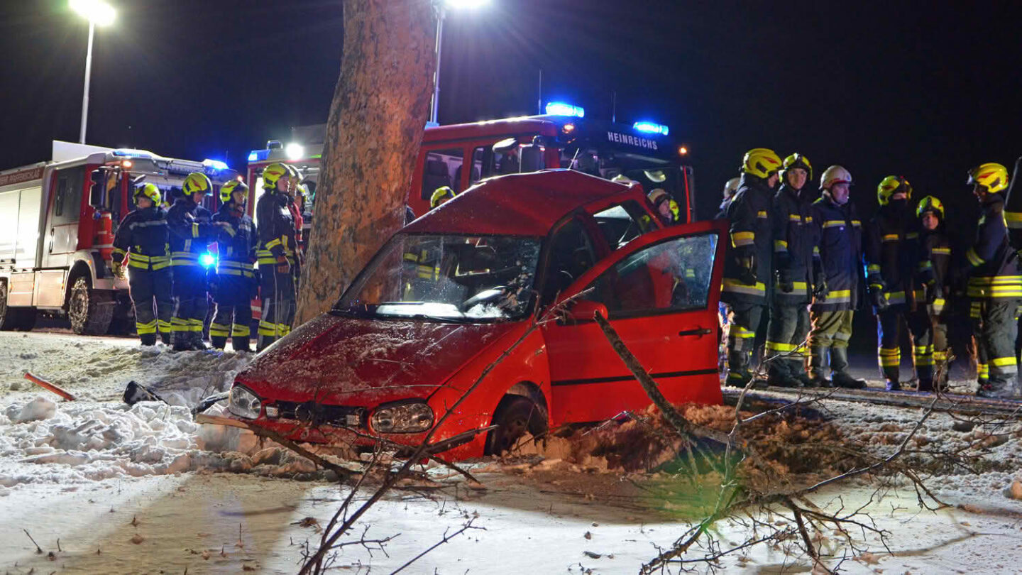 PKW gegen Baum