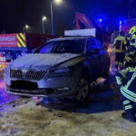 FF Parndorf: Blitzeis führt zu Verkehrsunfall