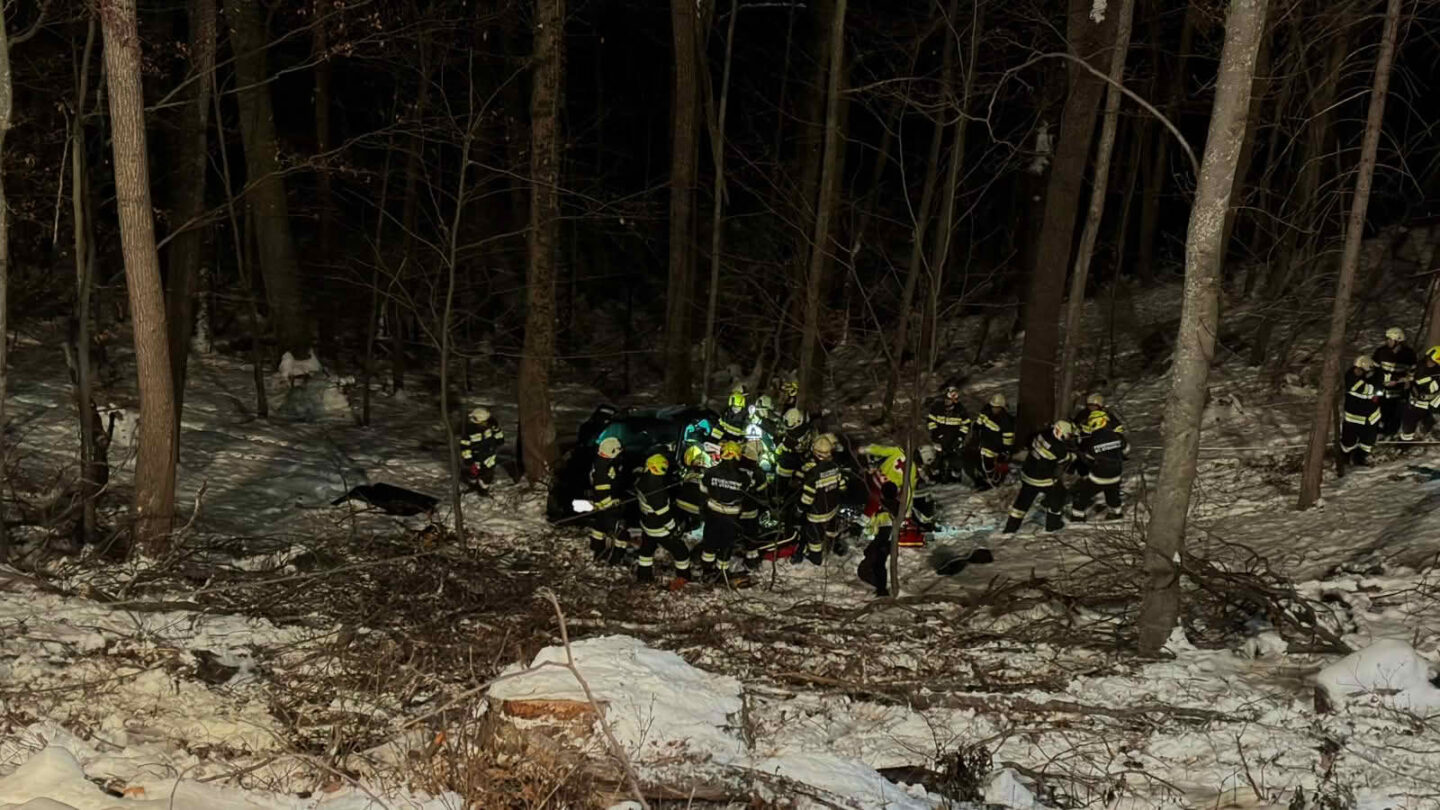 Verkehrsunfall mit eingeklemmter Person