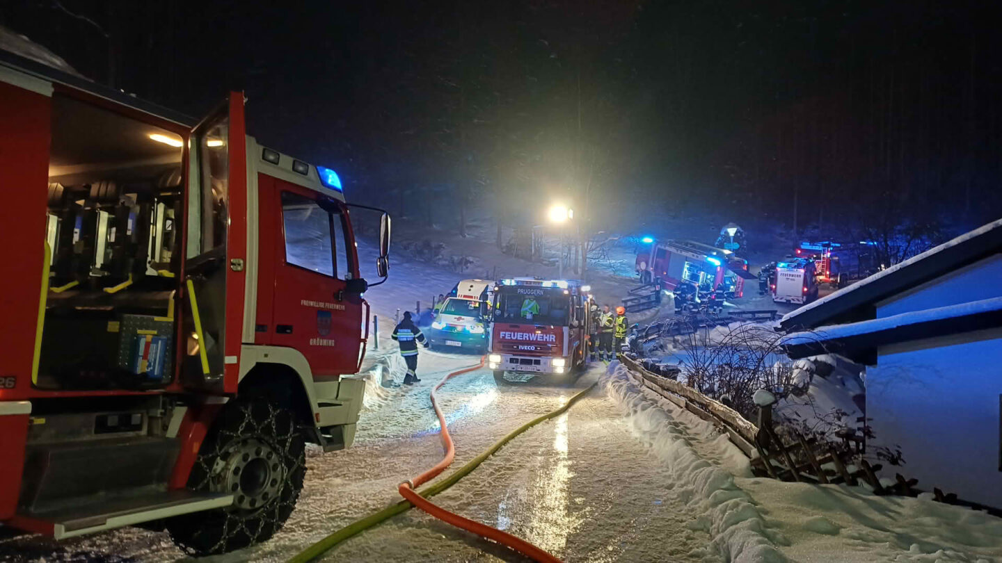 Wohnhausbrand in Gröbming