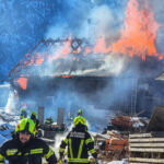 FF Bad Goisern: Großbrand hoch über dem Goiserertal