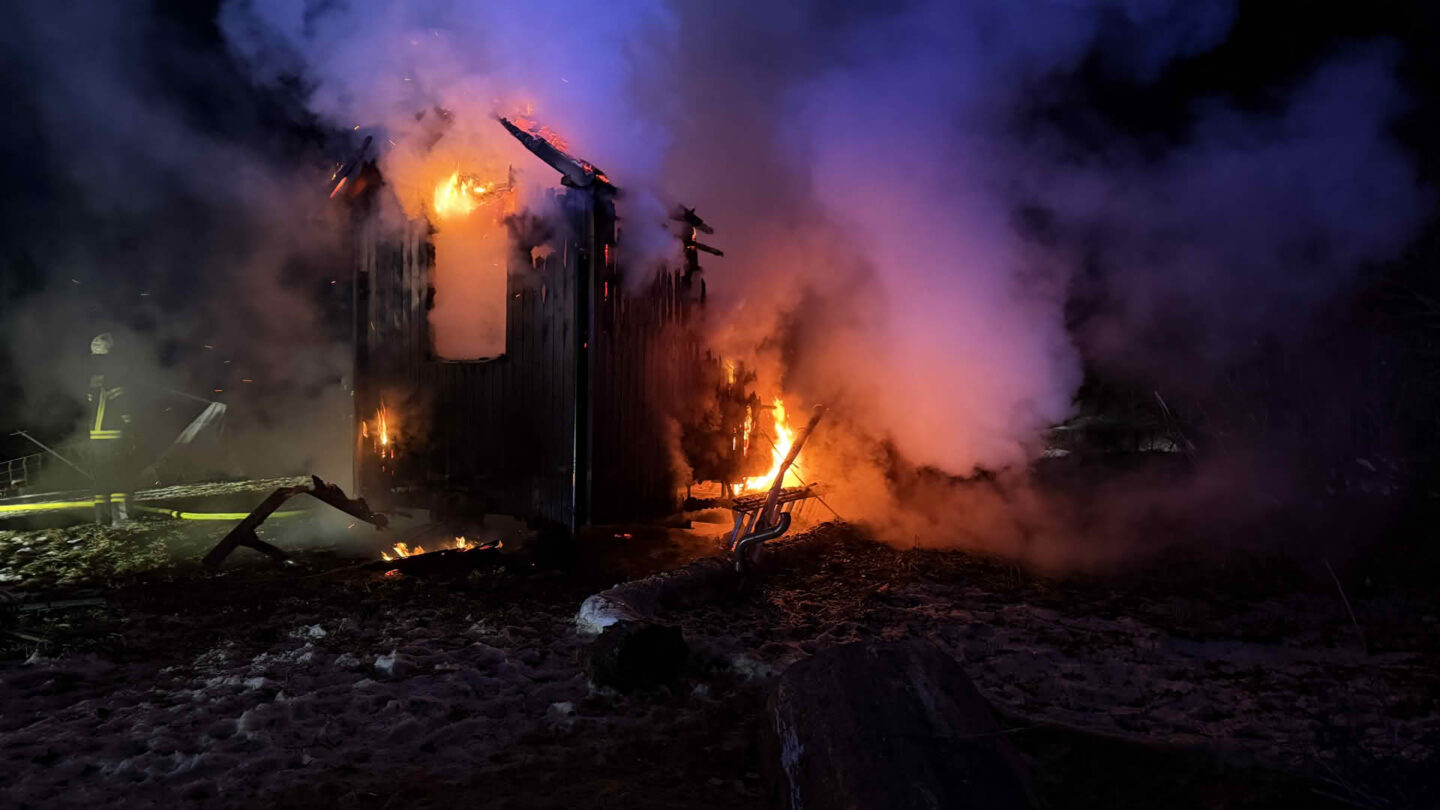 Brand eines Mobile Homes in Henndorf