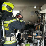 FF Leopoldsdorf: Rasches Eingreifen bei Garagenbrand verhindert Schlimmeres
