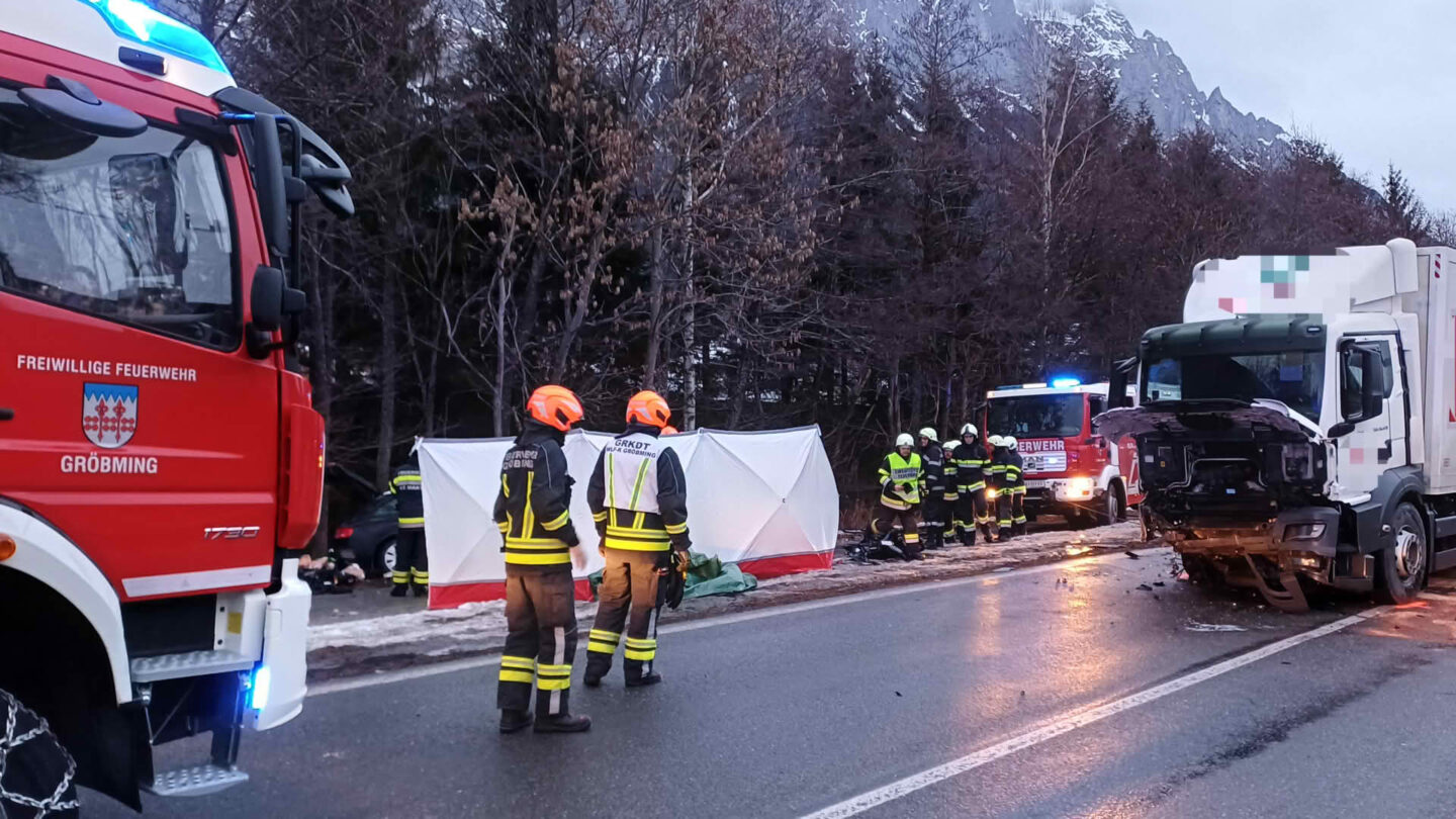 Tödlicher Verkehrsunfall auf Ennstalbundesstraße