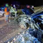 BFK Waidhofen/Thaya: Zwei Verletzte nach Frontalcrash in Niederedlitz