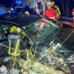 AFK Mondsee: PKW kommt von Straße ab – Beifahrer gerettet