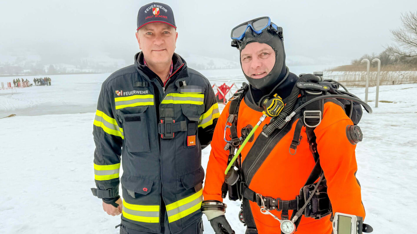 Realistische Eisrettungsübung